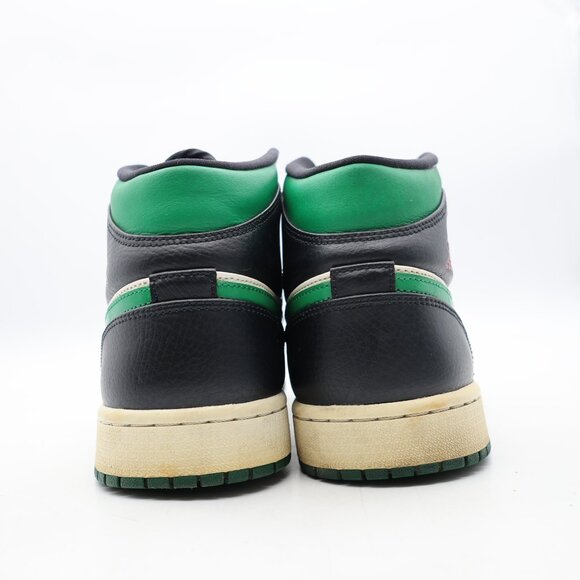 Nike Air Jordan 1 Men’s Size 10.5 Mid Pine Green Black Sneakers 554724-067 - Picture 5 of 10